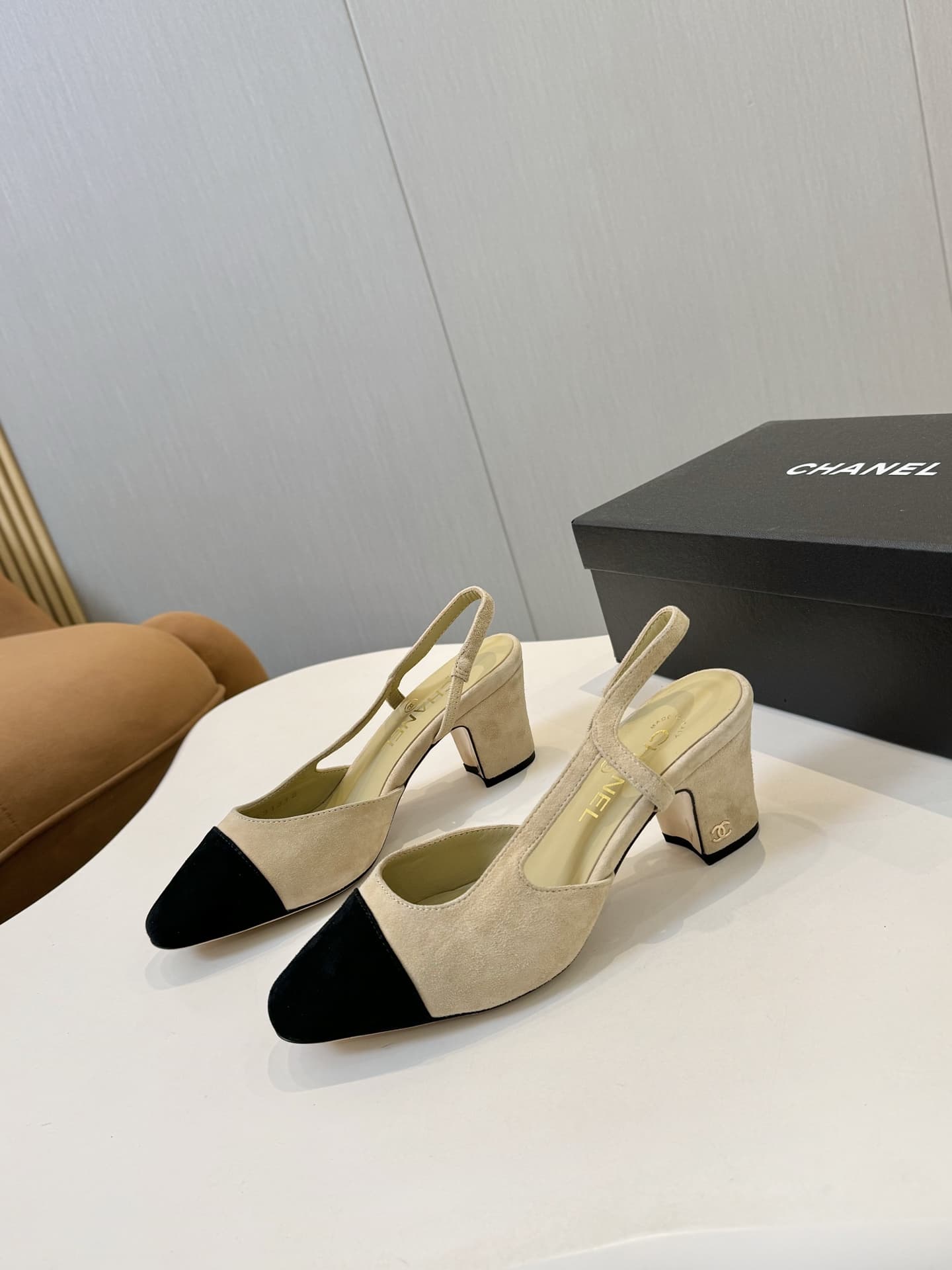 Chanel Slingback Pumps Medium Women