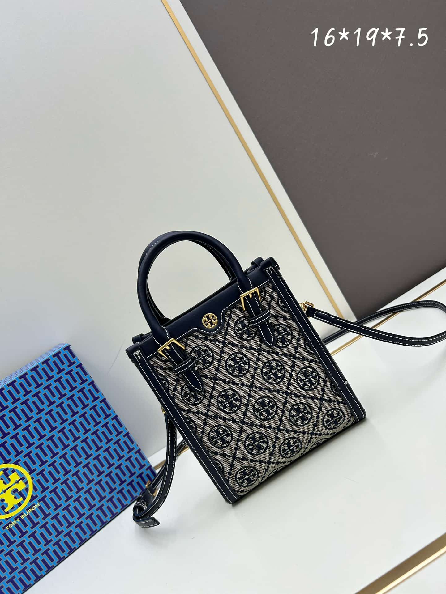 Tory Burch T Monogram Jacquard Mini Tote Bag High