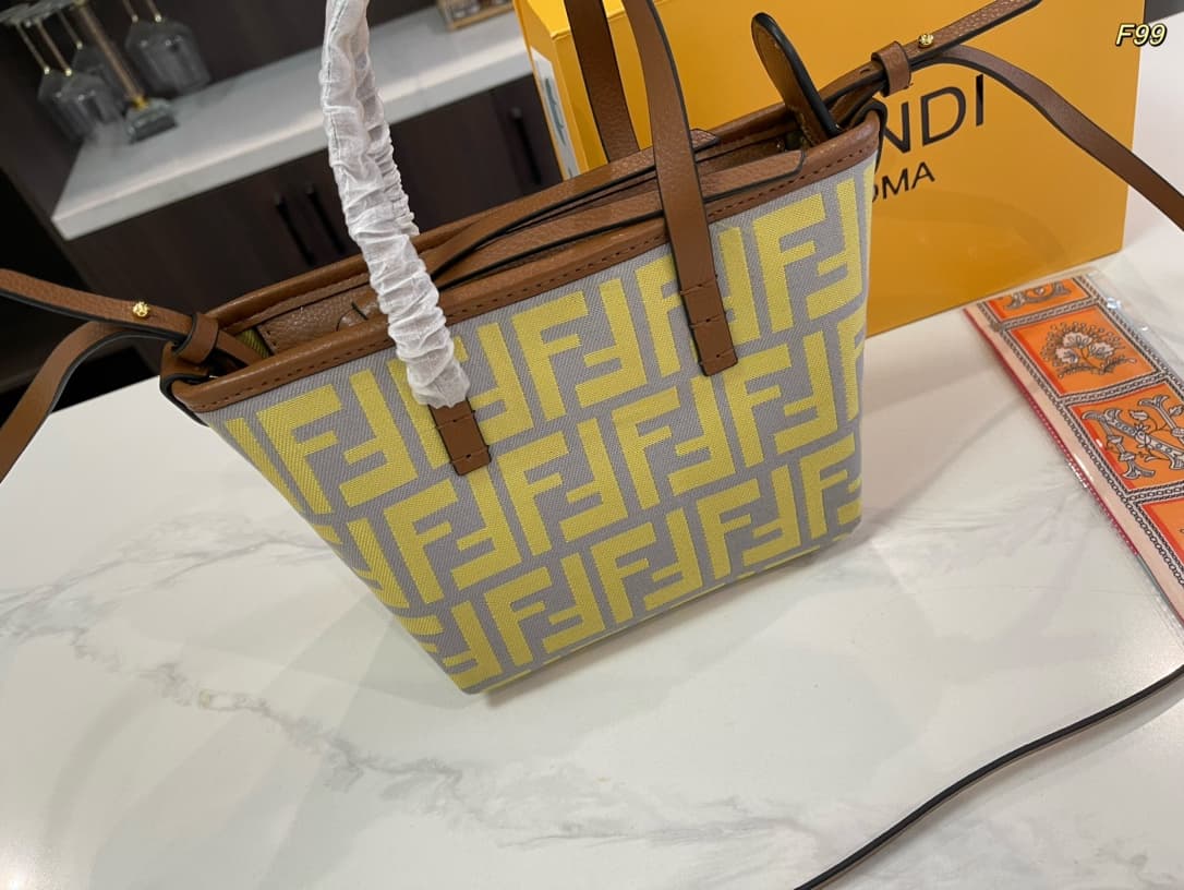 Fendi Mini Roll FF jacquard bag
