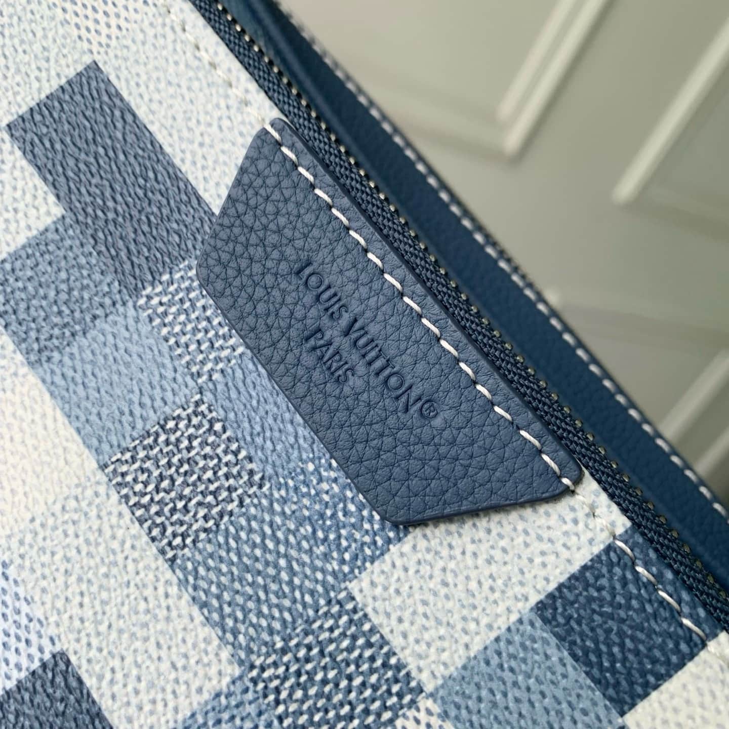 Louis Vuitton Trio Messenger Indigo Blue Damoflage coated canvas M28601 High
