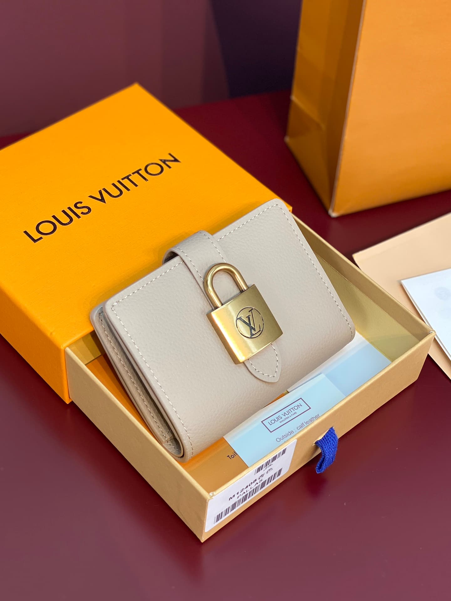 Louis Vuitton Low Key Compact Wallet Beige Smooth calfskin M12408 High