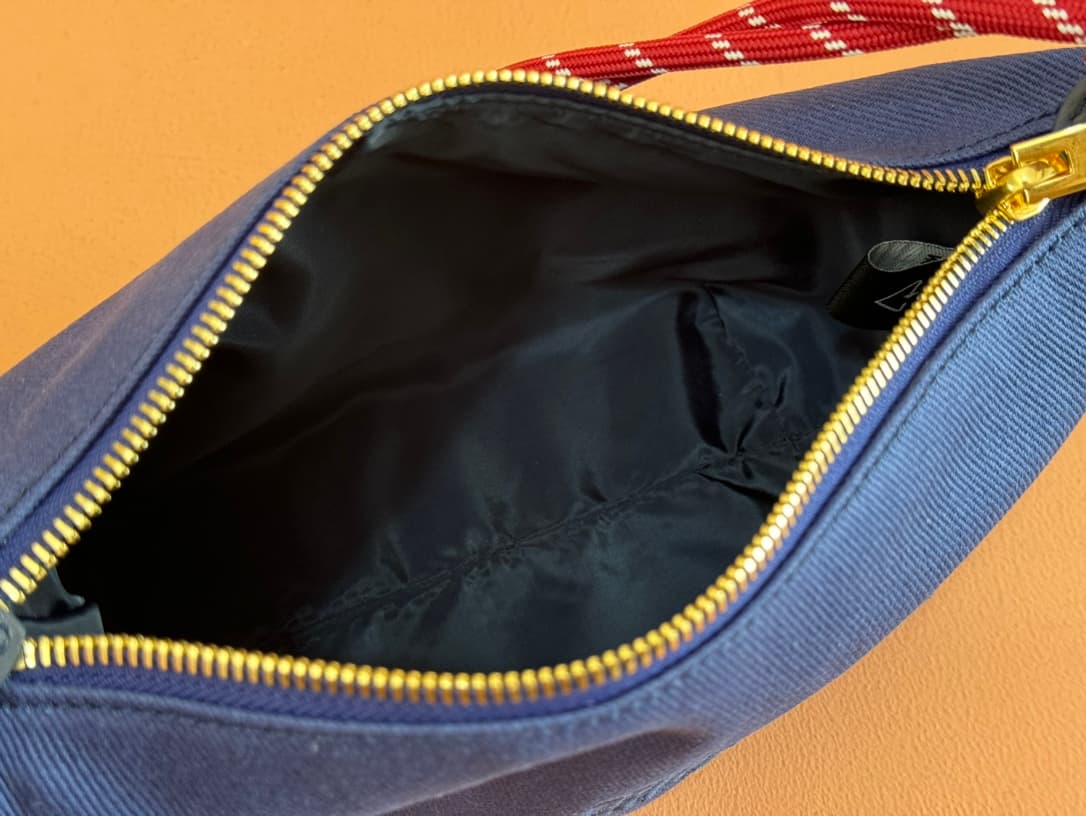 Miu Miu Gabardine pouch Indigo/Amaranth 5NE841 High