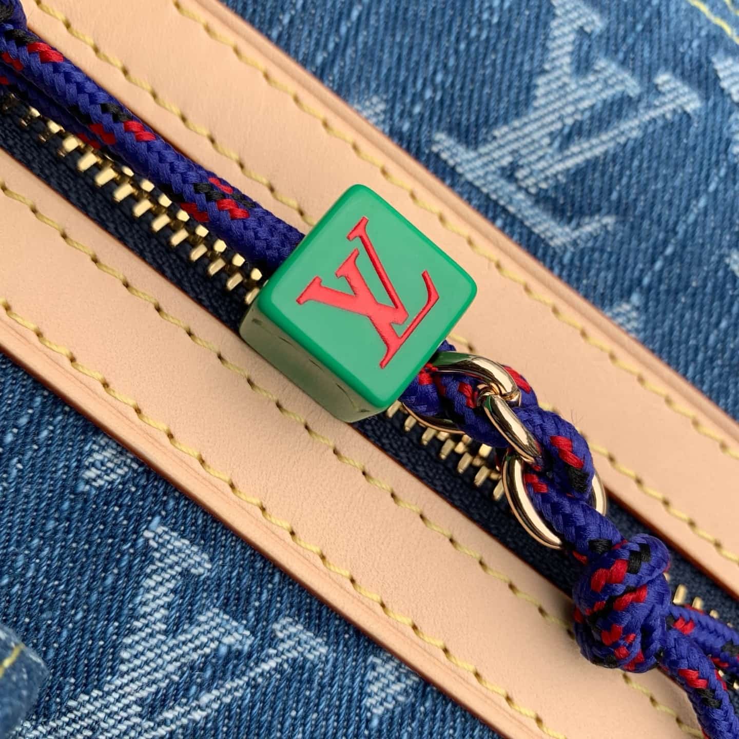 Louis Vuitton Baggy Monogram Blue Denim M27329 High