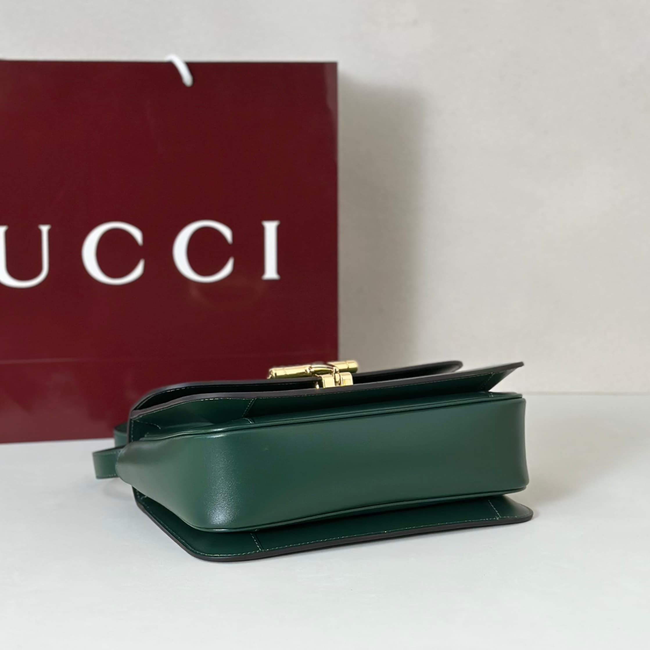 Gucci Siena medium top handle bag 855535 Grean High
