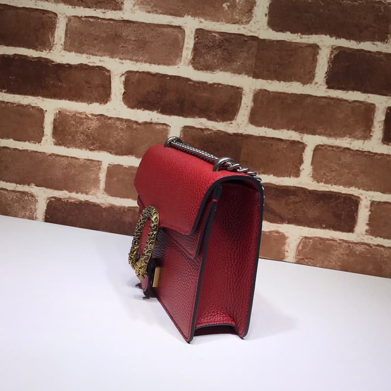 Dionysus Leather mini Bag 421970 Red High
