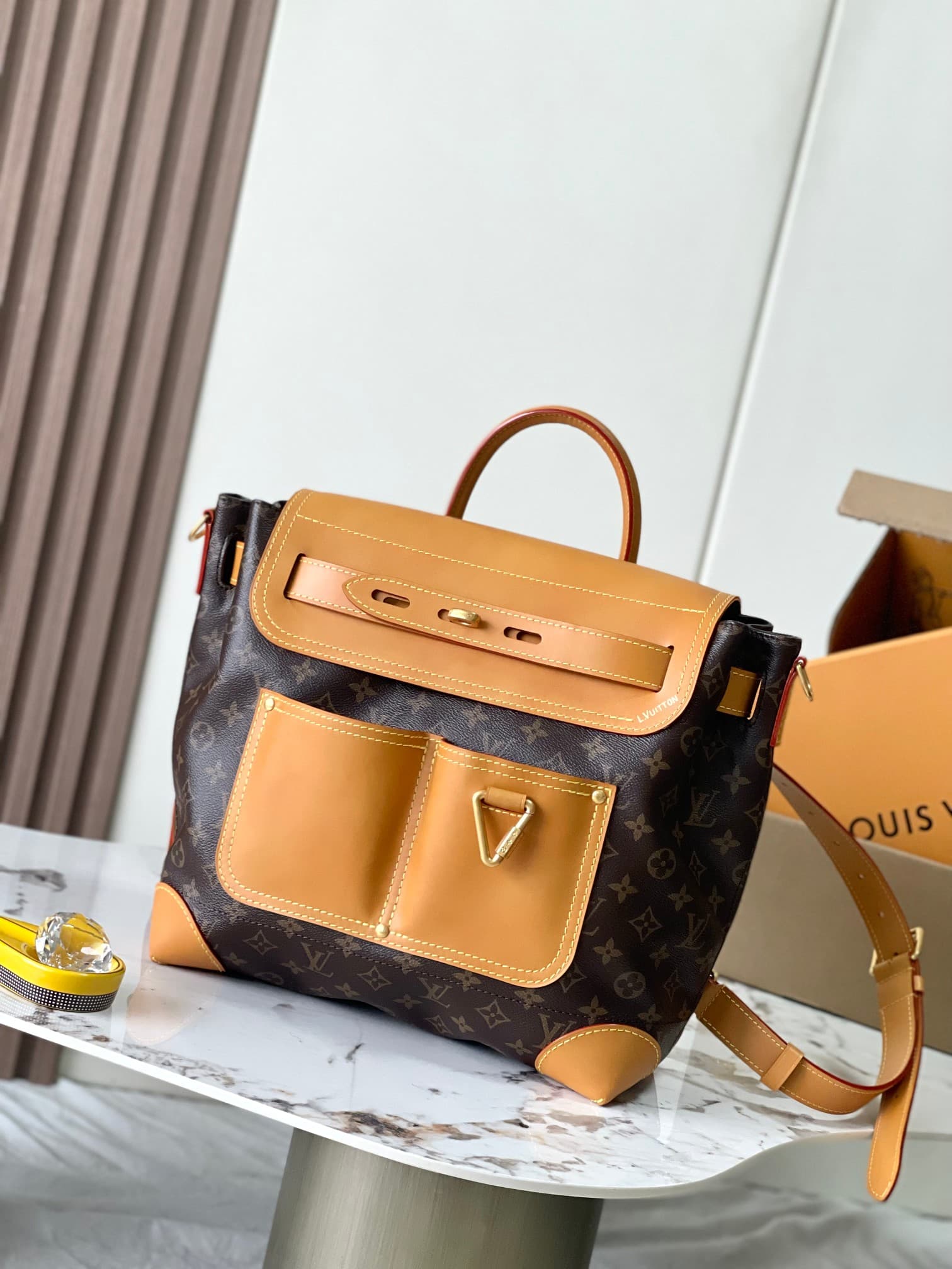 Louis Vuitton Steamer 30 Monogram coated canvas M25989 TOP