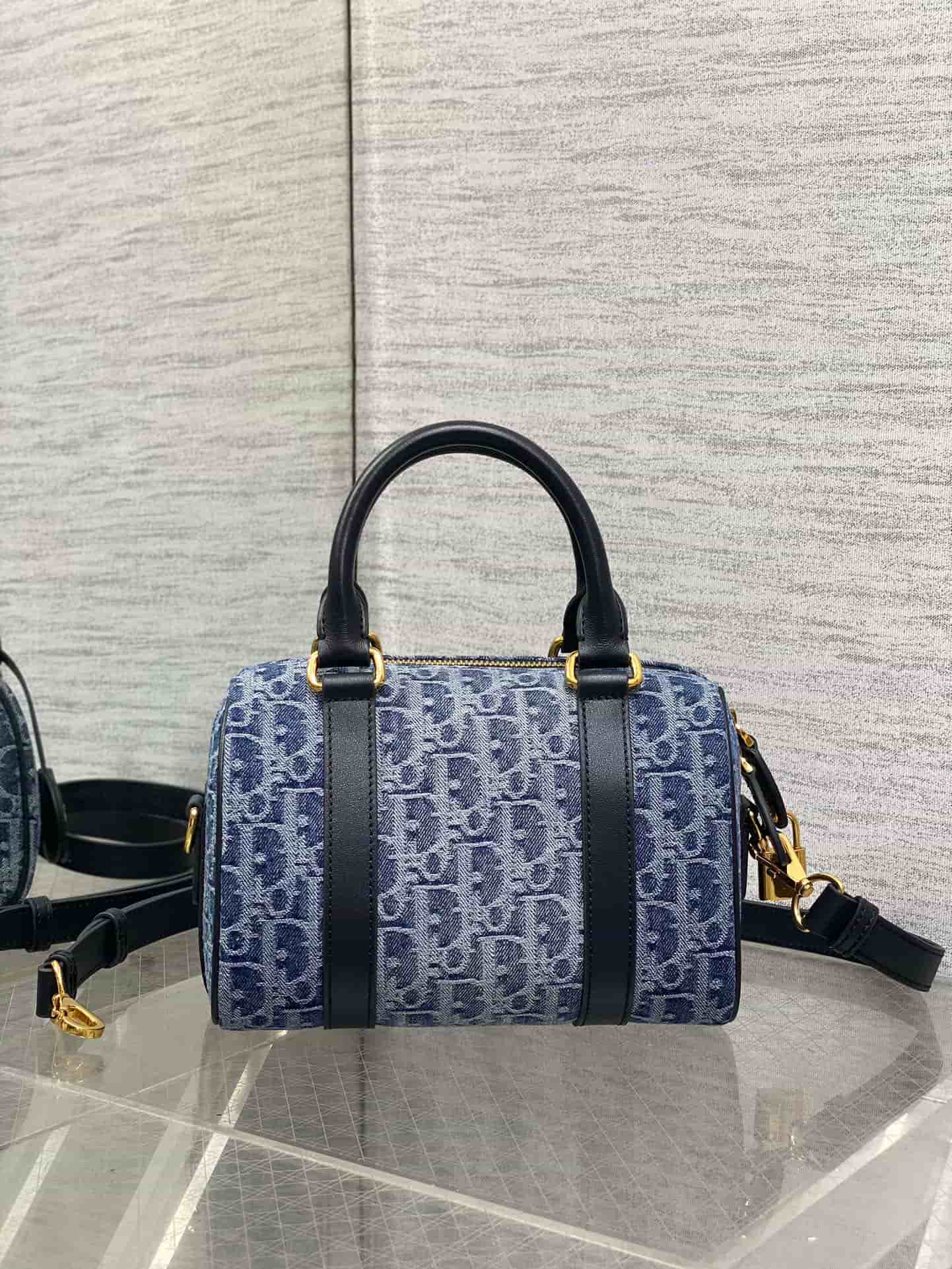 Dior Groove 20 Bag Blue Oblique Jacquard High