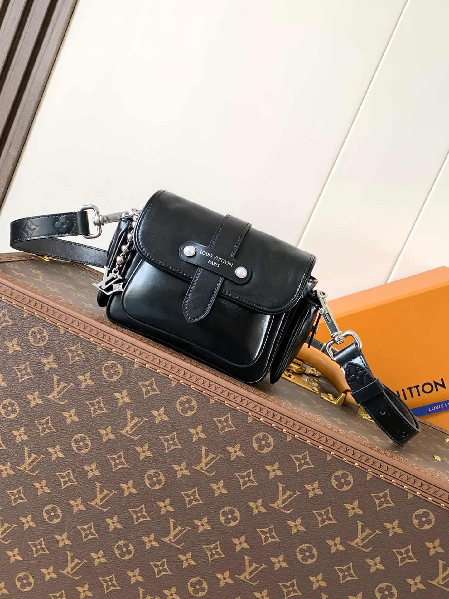Louis Vuitton Cargo Wearable Wallet Black Calf leather M13989 High