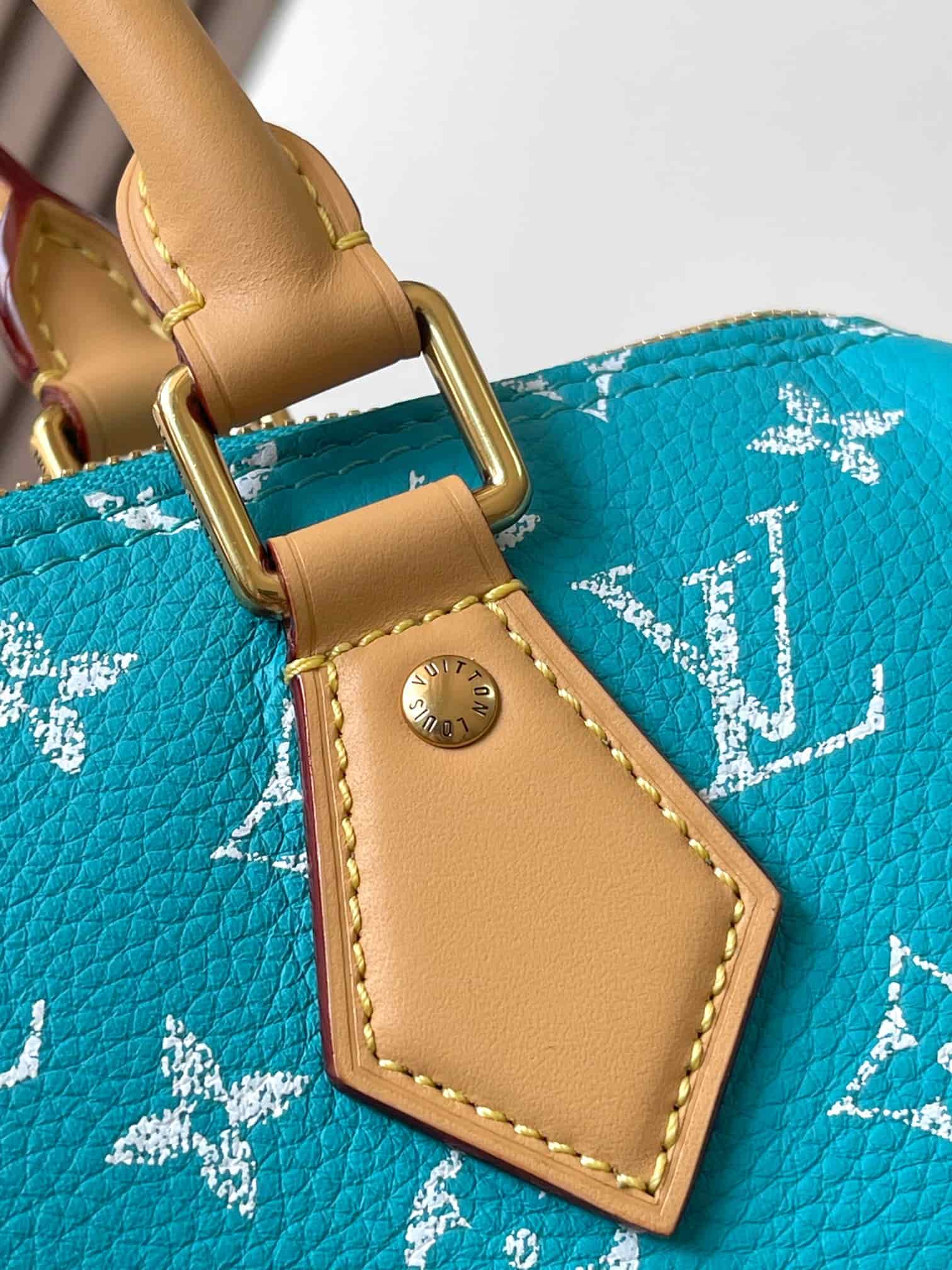 Louis Vuitton Speedy P9 Bandoulière 25 Calf leather M11561 Turquoise TOP