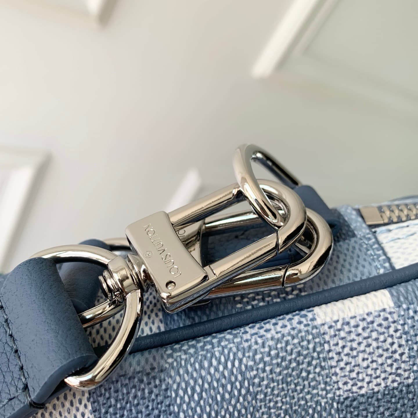 Louis Vuitton Nil Indigo Blue Damoflage coated canvas M28606 High