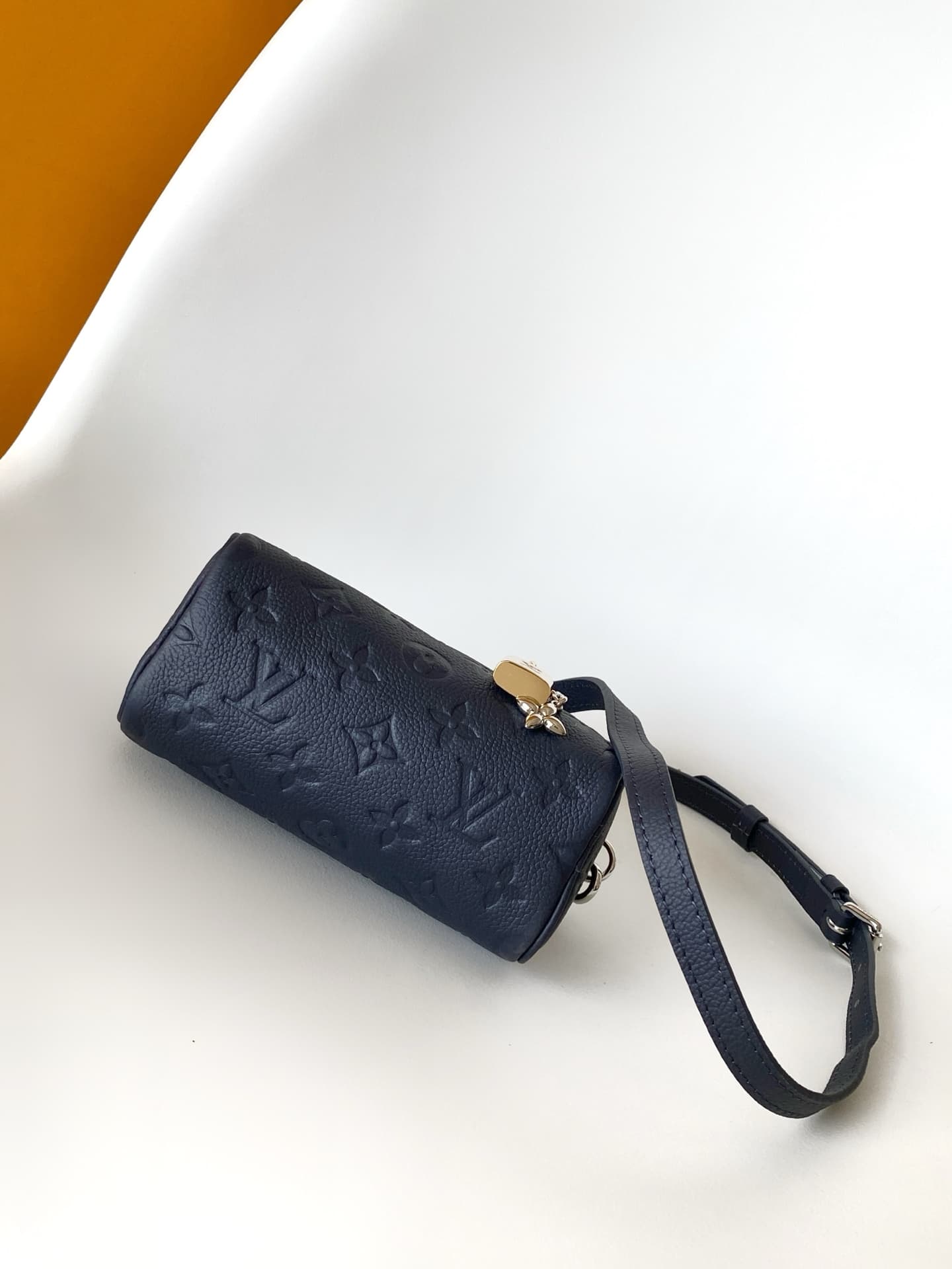 Louis Vuitton Nano Speedy Shimmery Ink Cowhide leather M26510 High