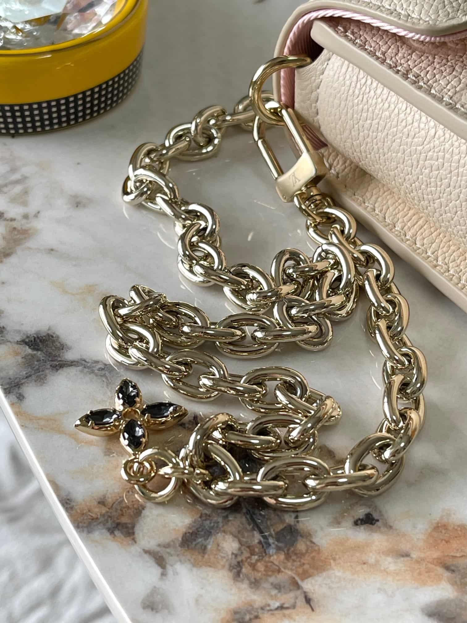 Louis Vuitton Wallet On Chain Métis Cream Monogram Empreinte embossed supple grained cowhide leather M82836 TOP