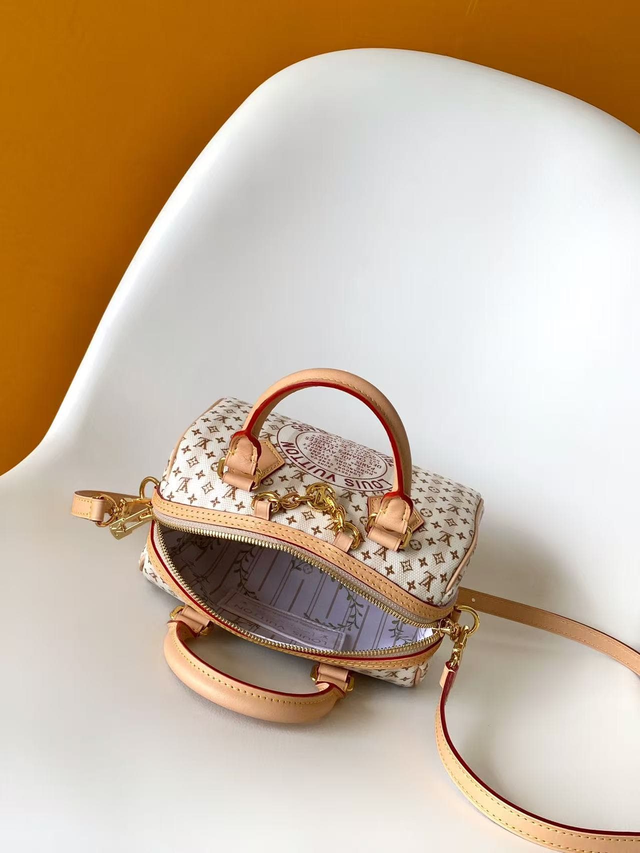 Louis Vuitton Speedy Bandoulière 20 Nude Rose Monogram Coated canvas M29459 High