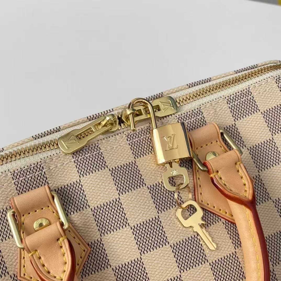Louis Vuitton Speedy Bandoulière 25 Bag Damier Azur N41374 High