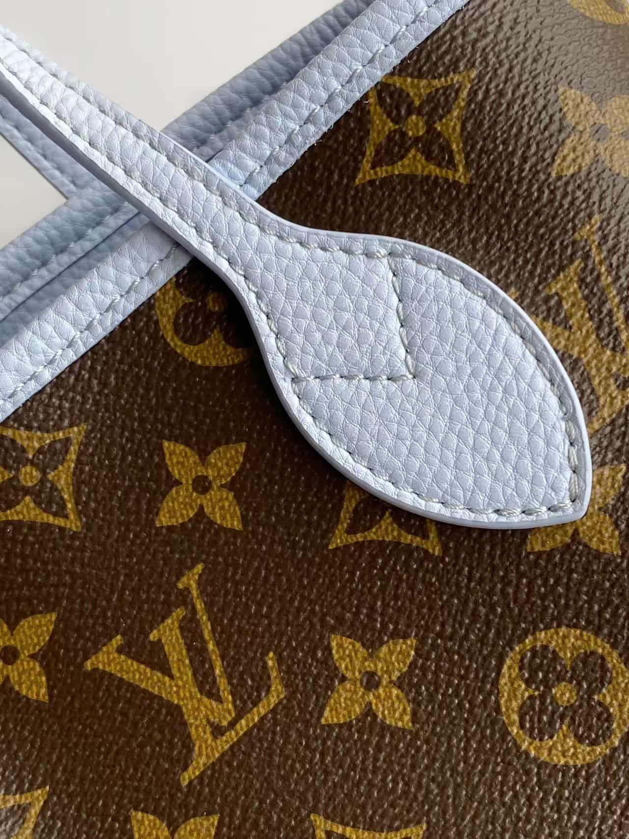 Louis Vuitton Neverfull Bandoulière Inside Out BB Monogram Sky Blue M28336 High