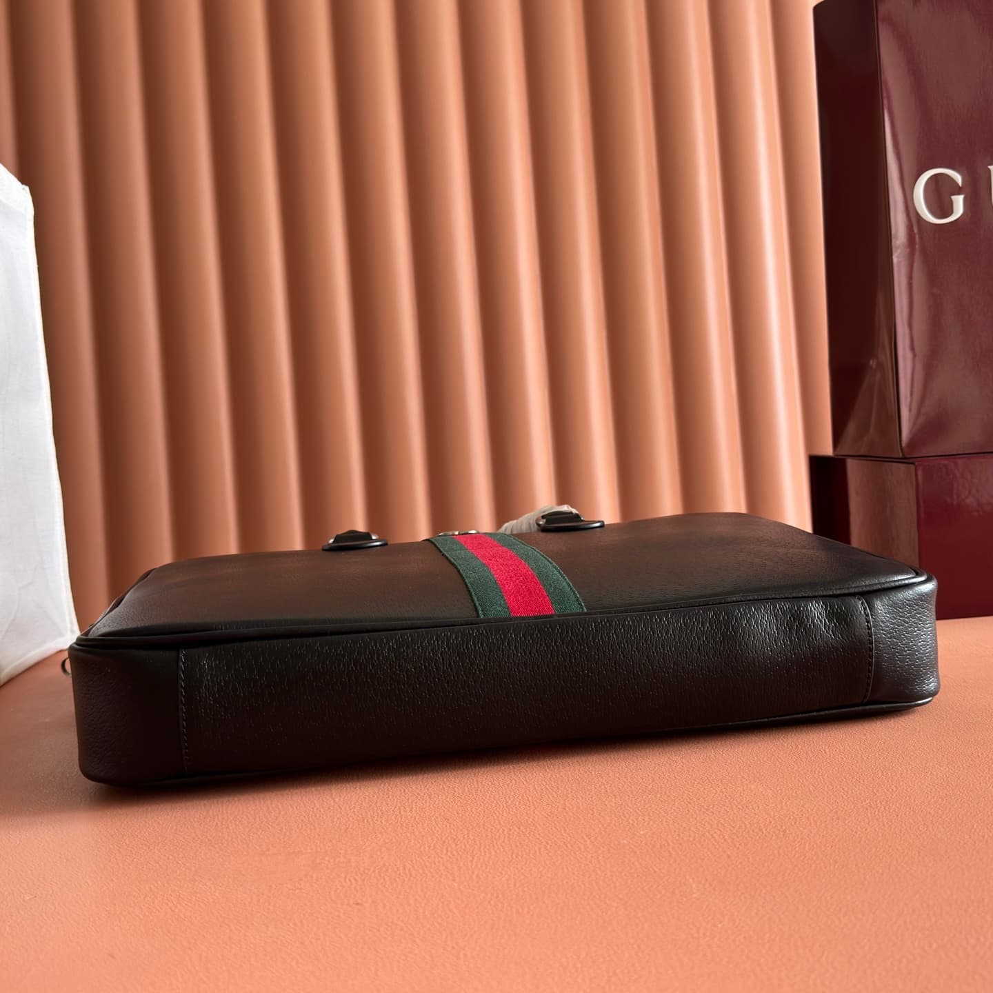 Gucci Black Ophidia Large Briefcase 834461 High