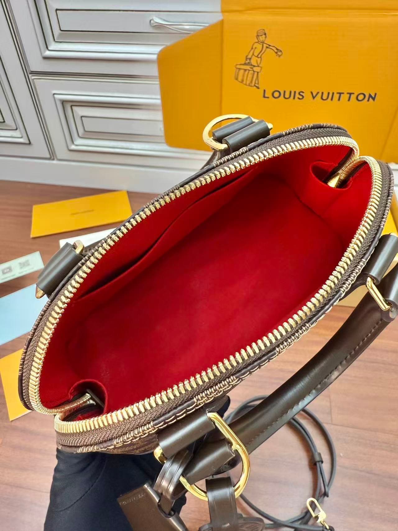 Louis Vuitton Alma BB Bag Damier Ebene N40606 Top
