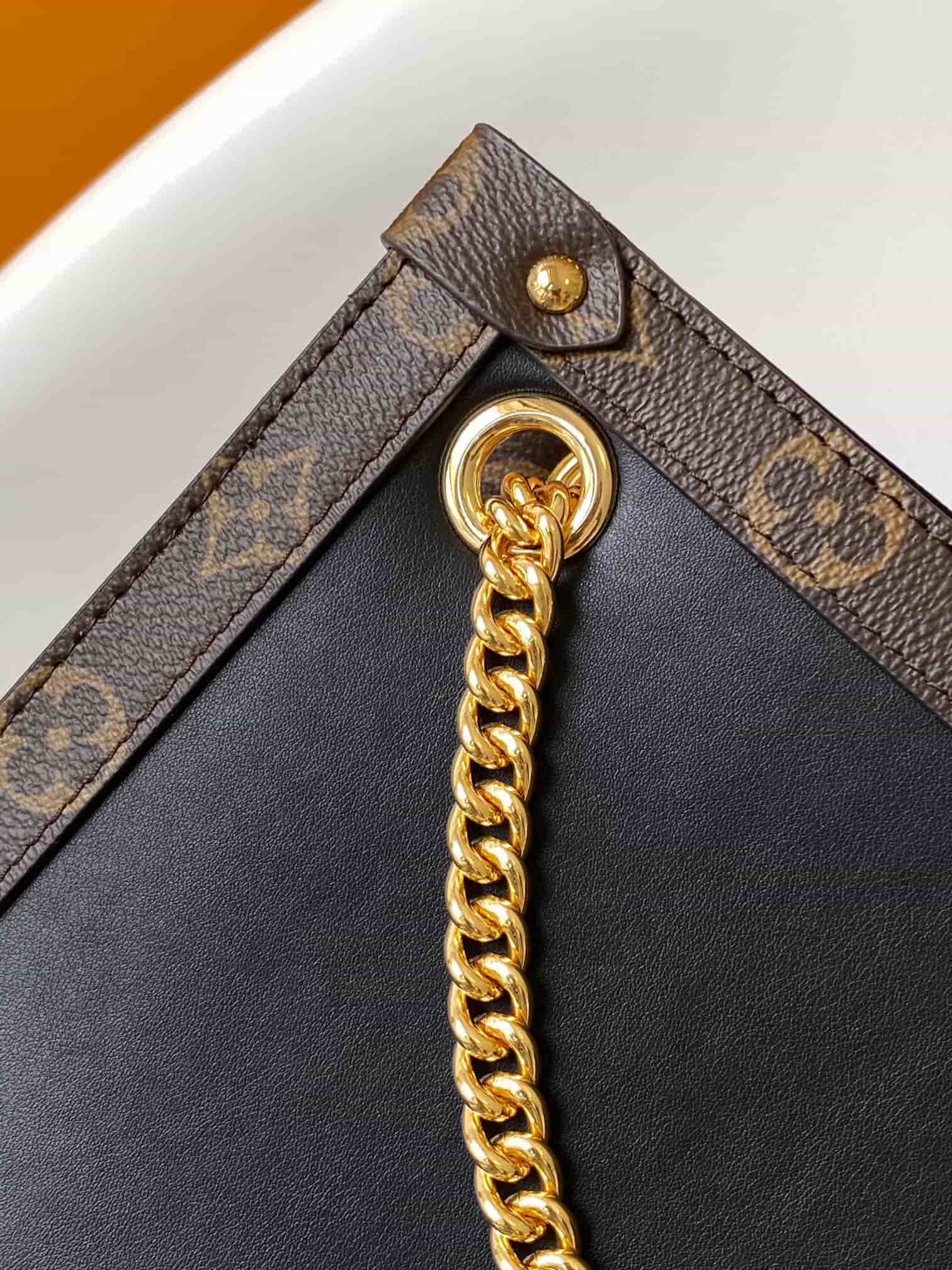 Louis Vuitton Nova MM Black Calfskin leather M13137 High