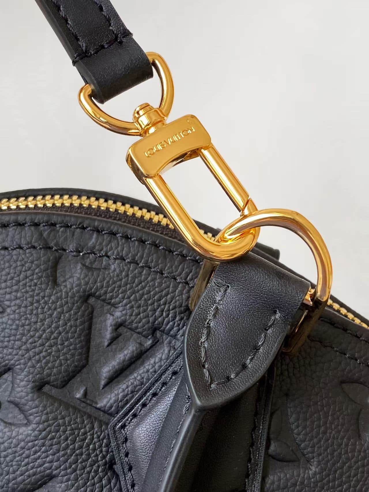 Louis Vuitton Alma PM Black Monogram Empreinte Leather M26489 High