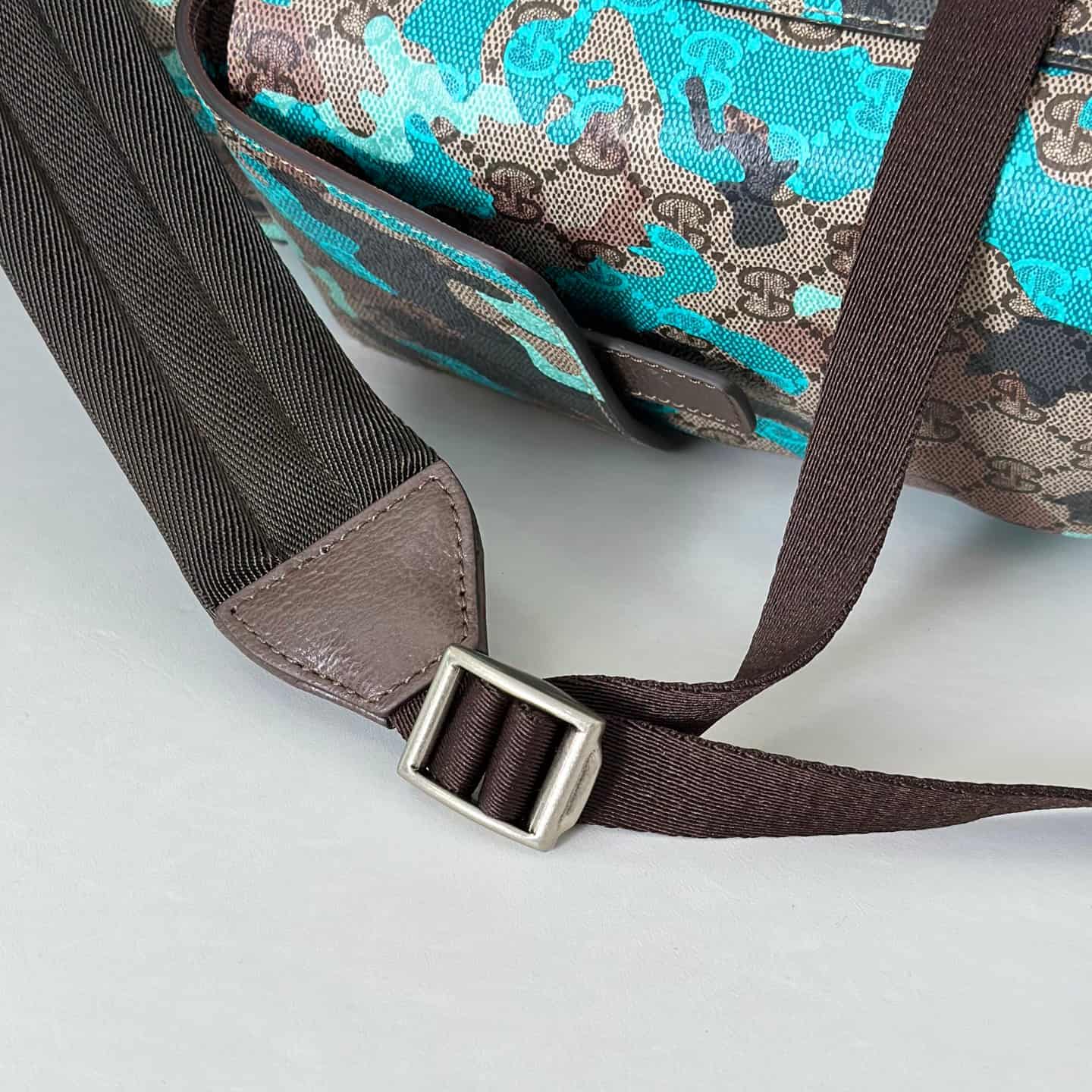 Gucci Ophidia Large Backpack Blue Camouflage 839110 High