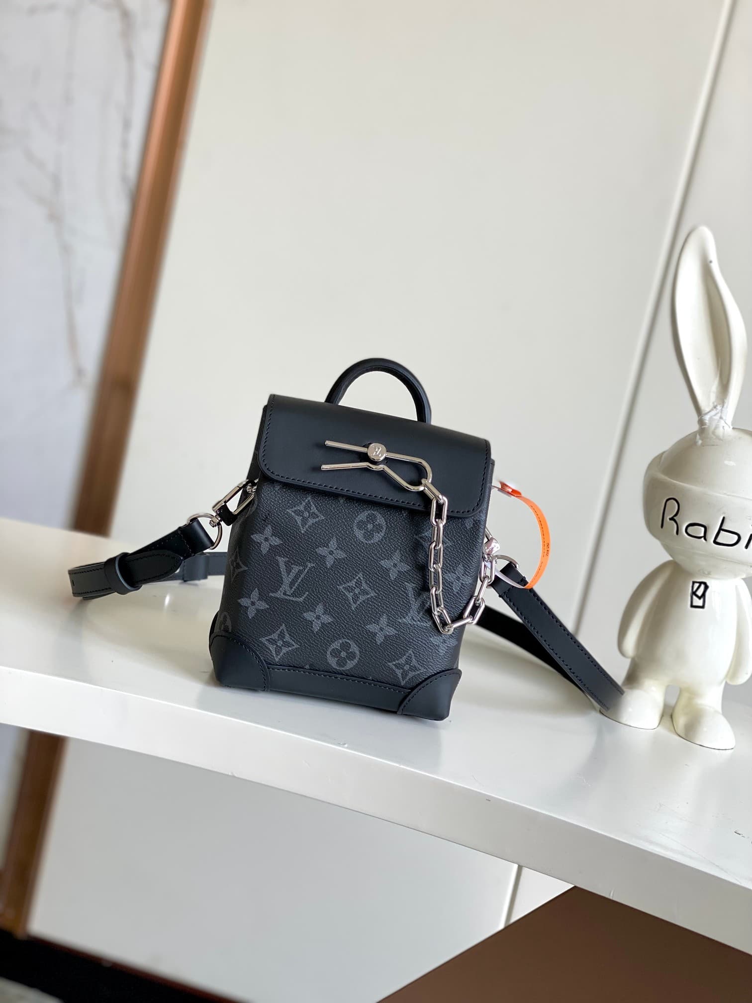 Louis Vuitton Nano Steamer Monogram Eclipse M82774 High