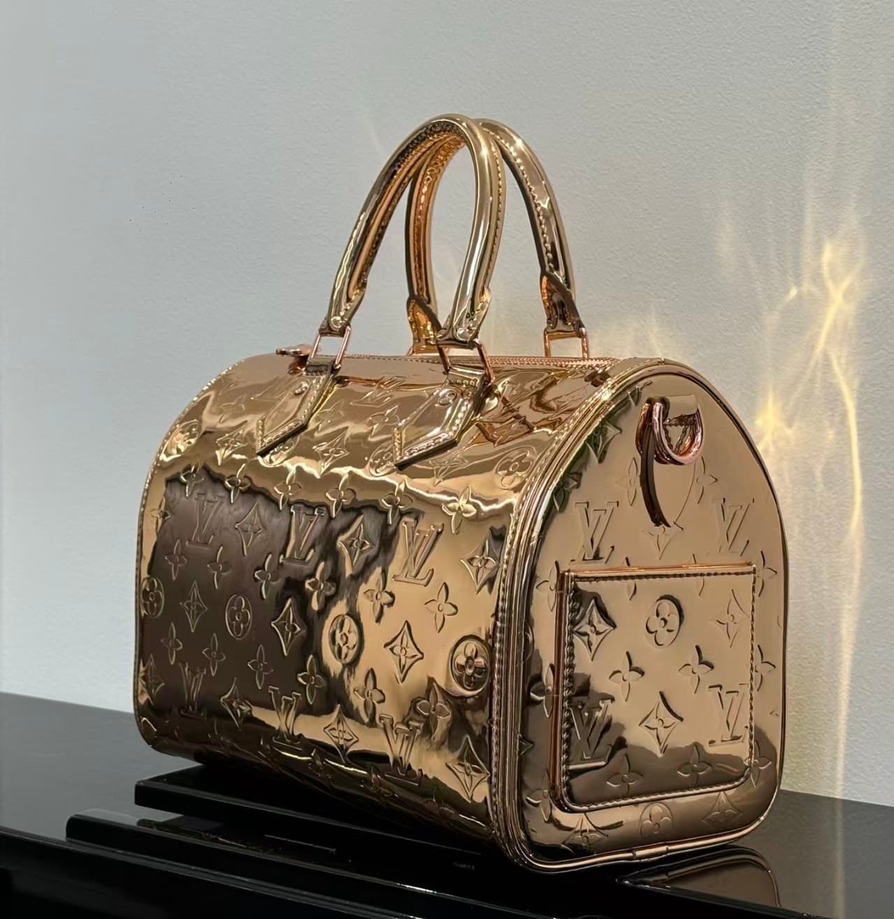 Louis Vuitton Speedy Bandoulière 25 copper Monogram Miroir canvas M26497 High