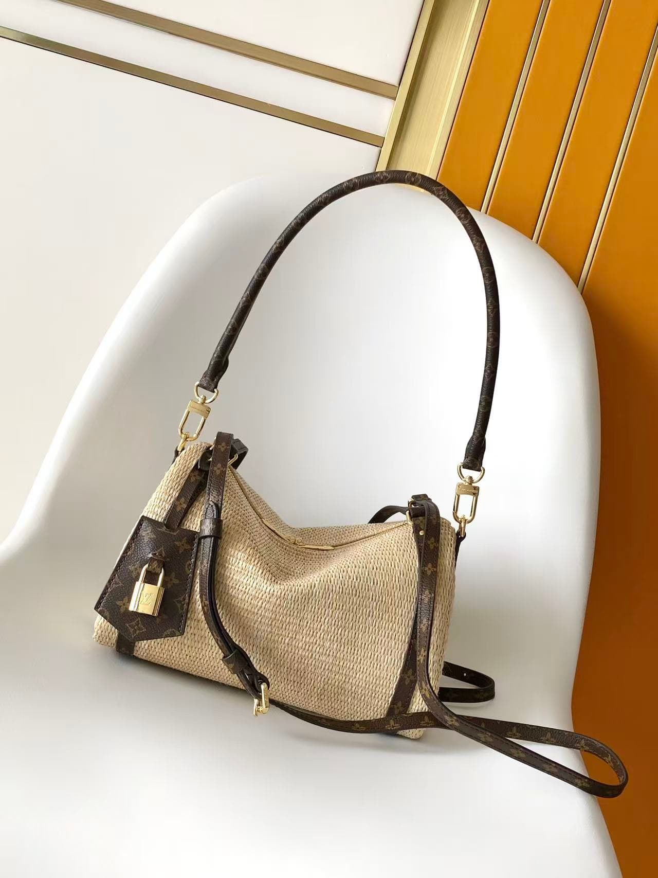 Louis Vuitton Express PM Raffia-effect textile M29552 High