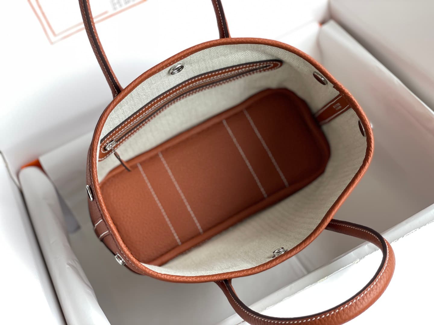 Hermes Garden Party 23 bag in Gold Togo Leather WAX High