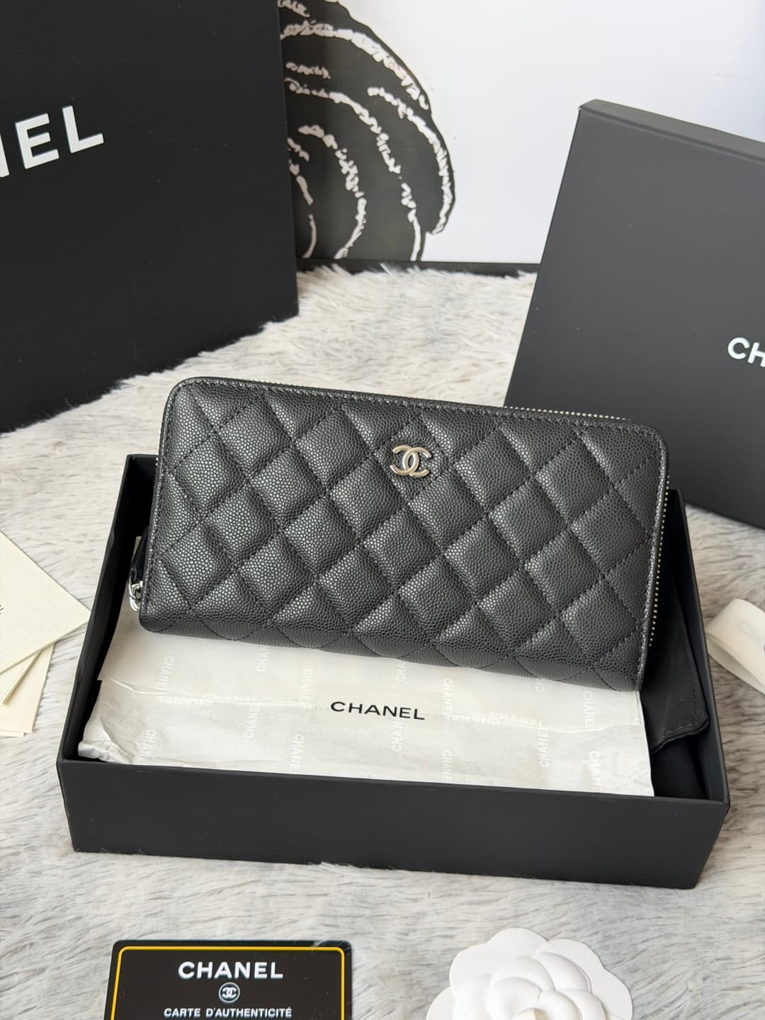 Chanel Classic Long Zipped Wallet A