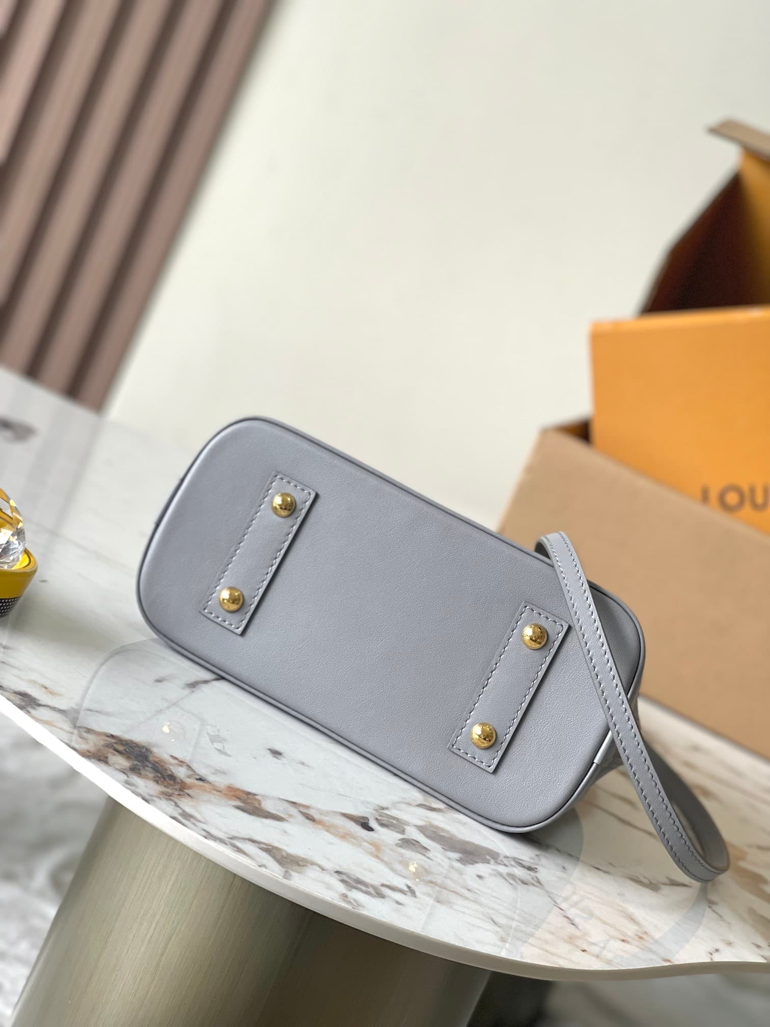 Louis Vuitton Alma BB Trianon Gray Calfskin leather M12561 TOP