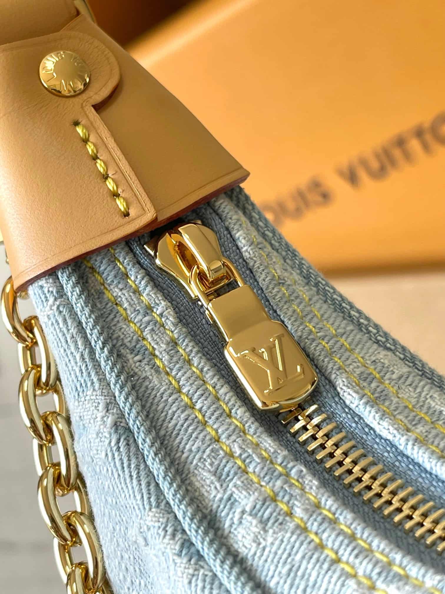 Louis Vuitton Loop Sky Blue Denim M24846 TOP
