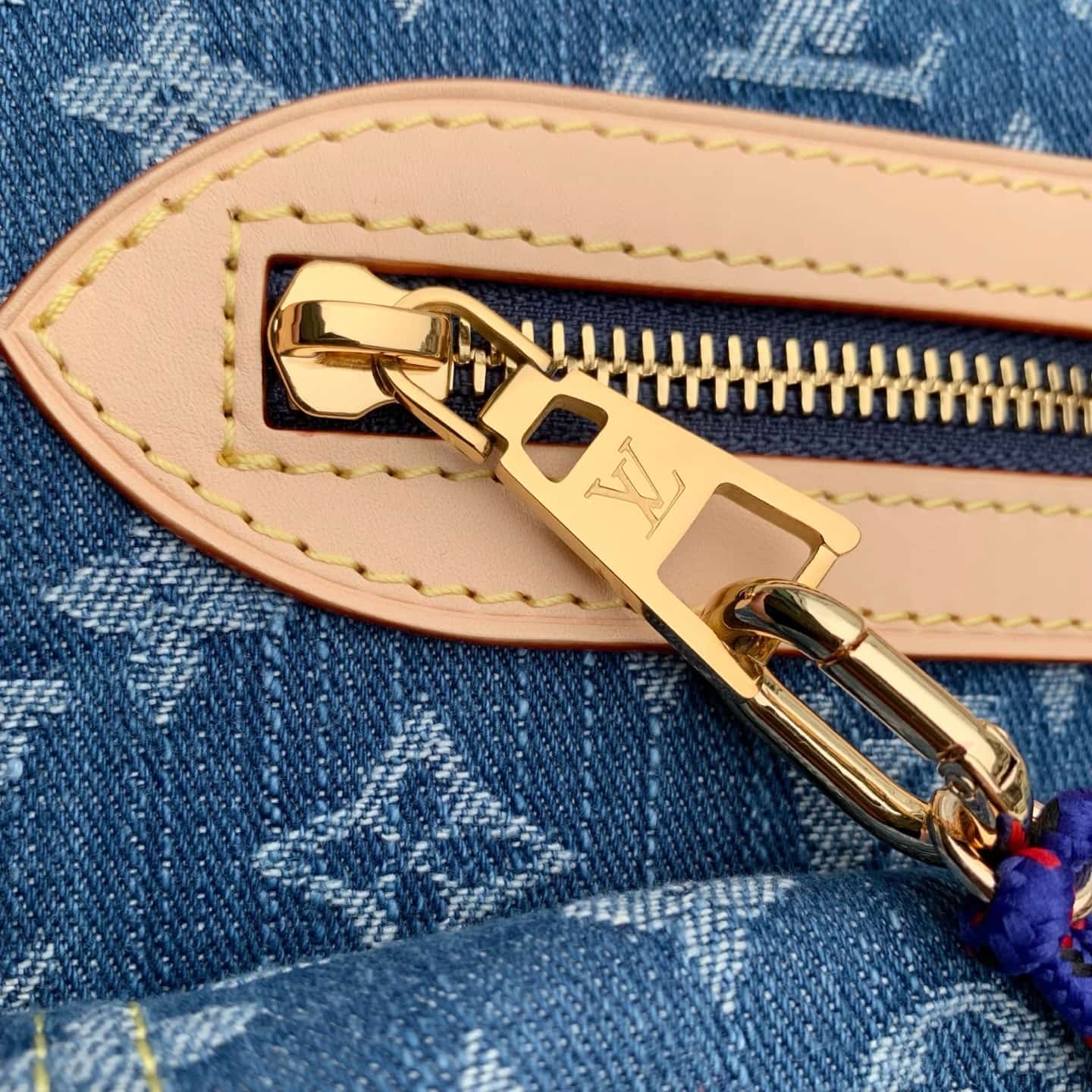 Louis Vuitton Baggy Monogram Blue Denim M27329 High