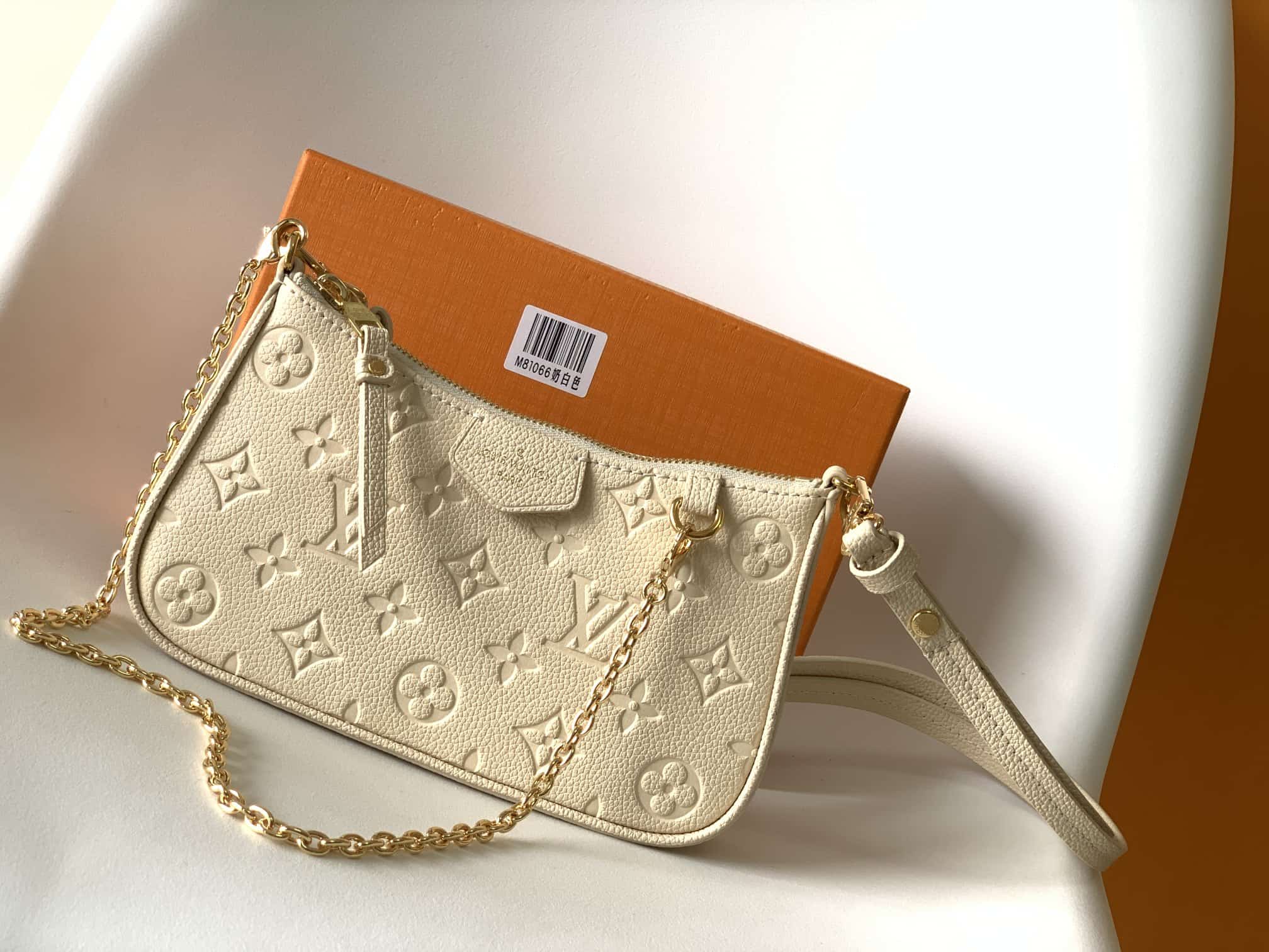 Louis Vuitton EASY POUCH ON STRAP Monogram Empreinte Leather M81066 High
