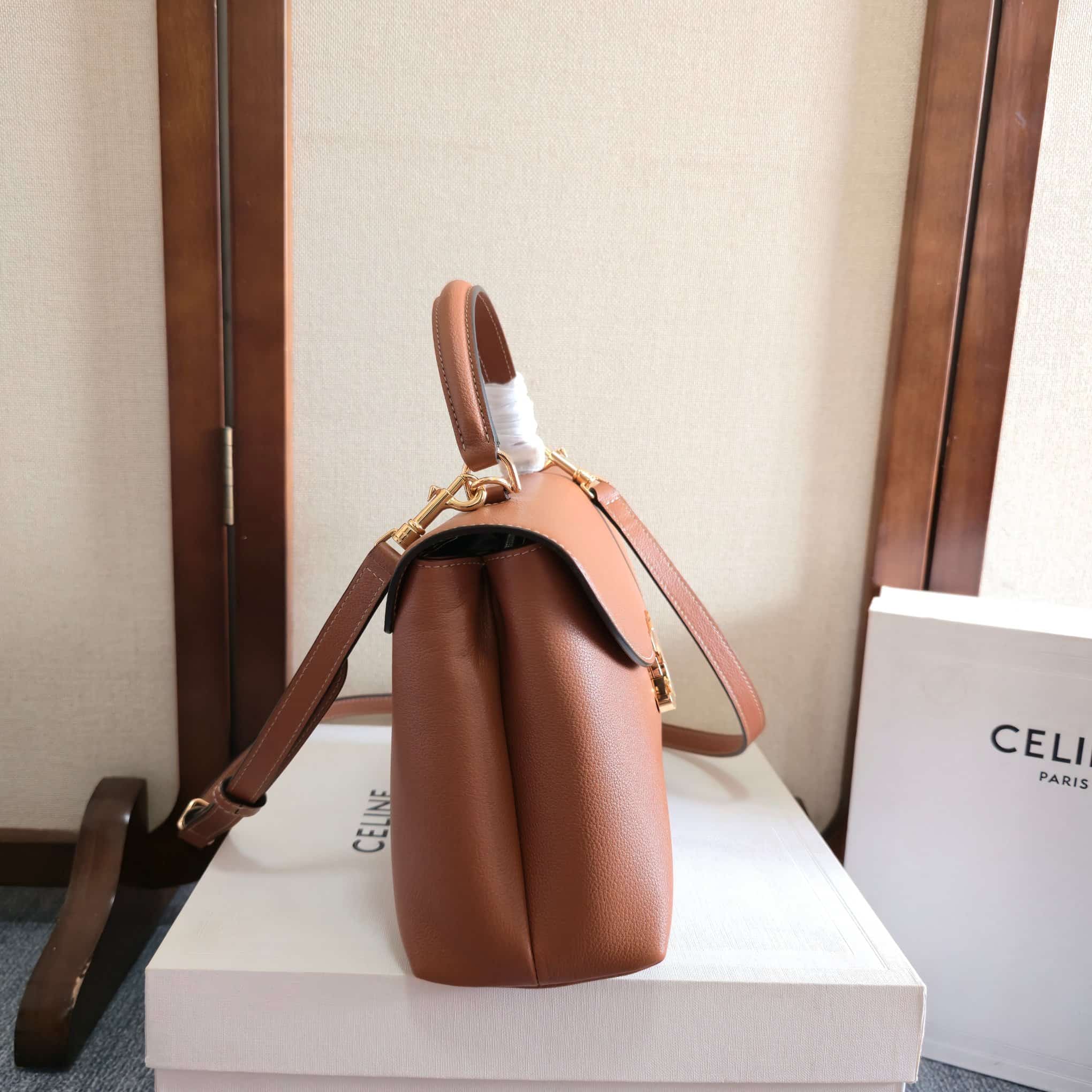 Celine Small Nino bag in Tan Supple Calfskin High