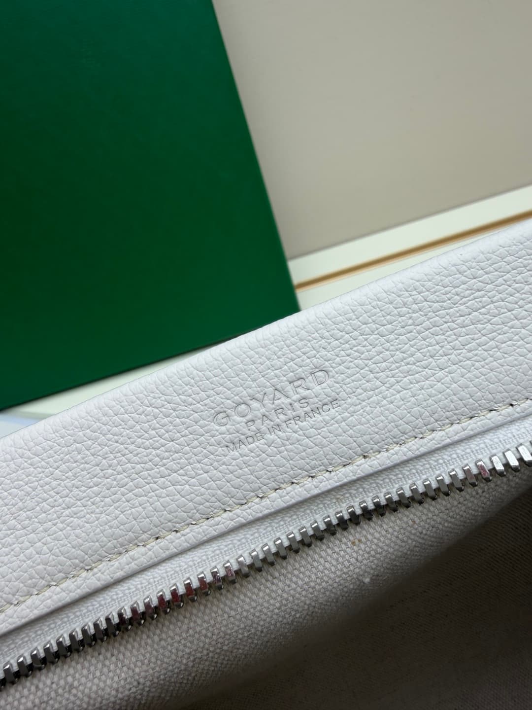 Goyard Conti pouch Goyardine canvas and Chevroches Calfskin Grey High