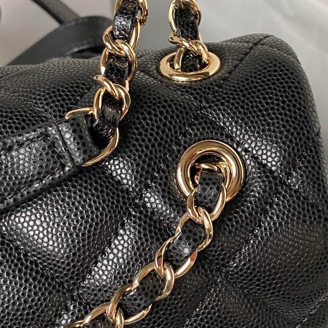 Chanel Urban Spirit Backpack Grained Calfskin & Gold-Metal AS4059 Black A