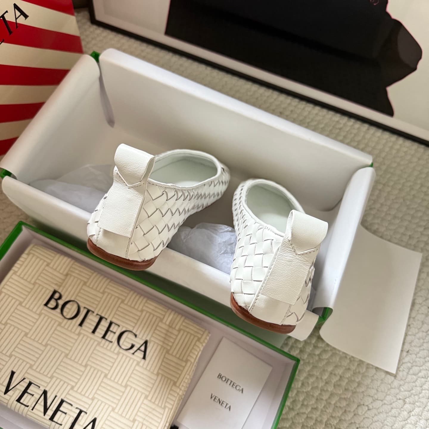 Bottega Veneta Women's Charlotte Ballerina in Woven Leather