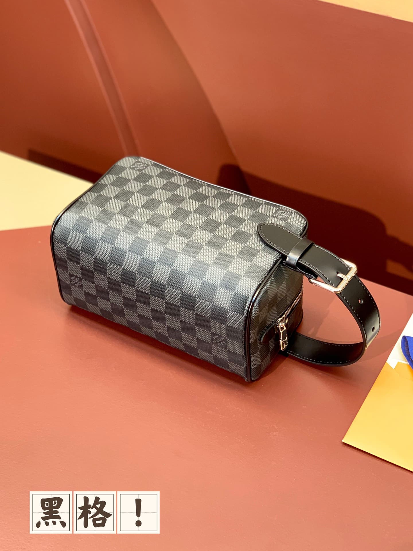 Louis Vuitton Locker Dopp Kit Monogram Eclipse coated canvas M83112 High
