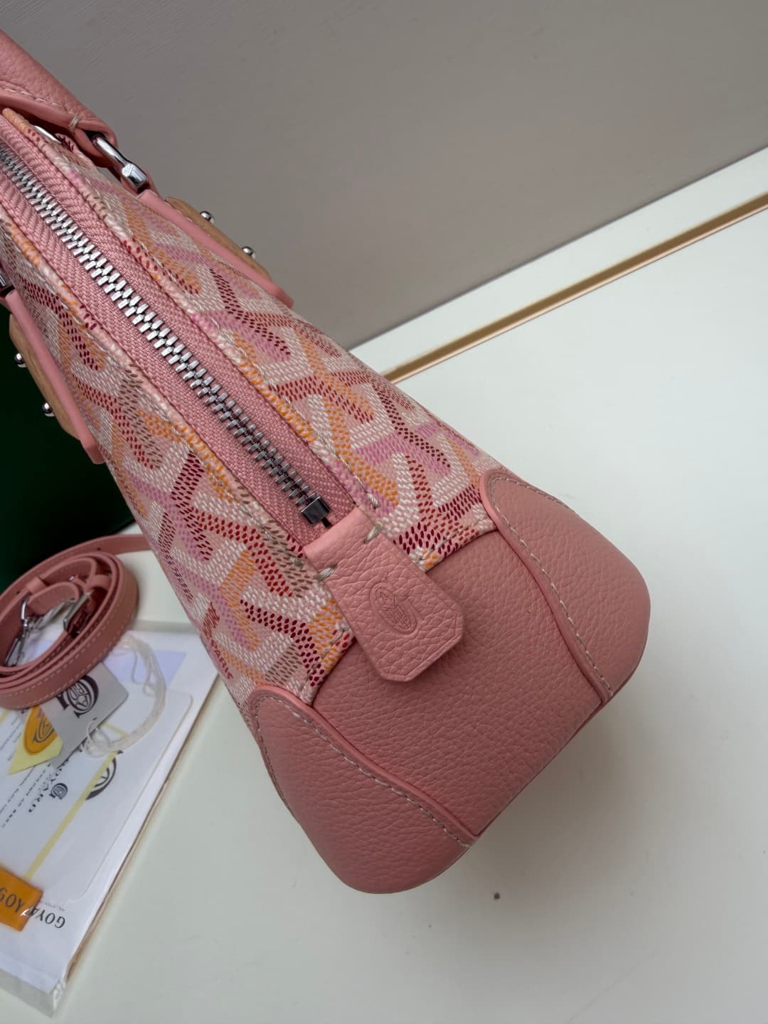 Goyard Vendôme mini bag in Goyardine coated canvas Pink High