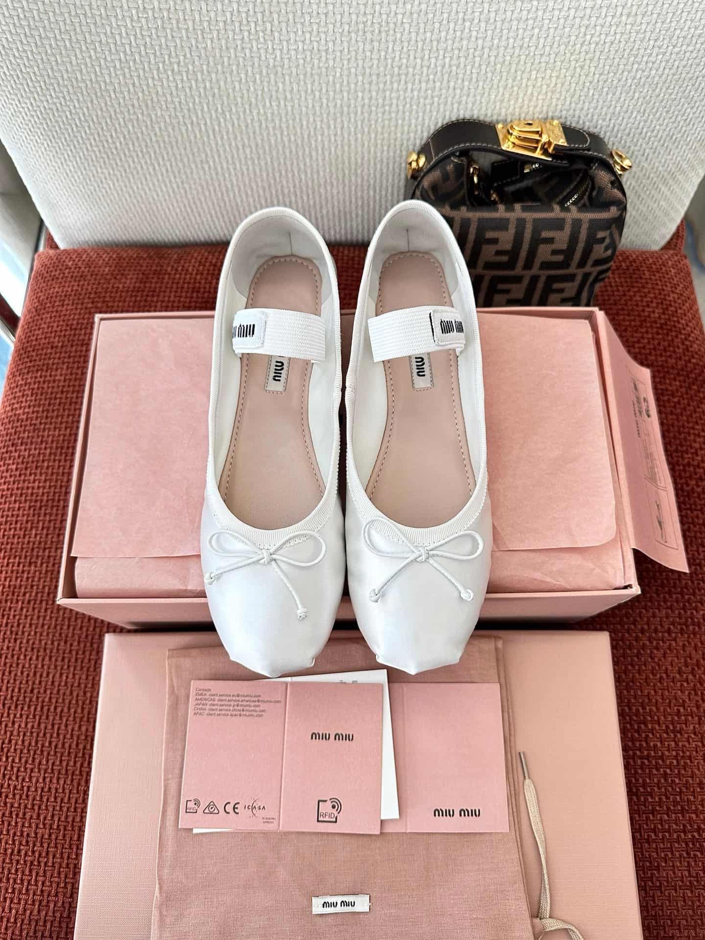 Miu Miu Ballet Flat Shoes Women