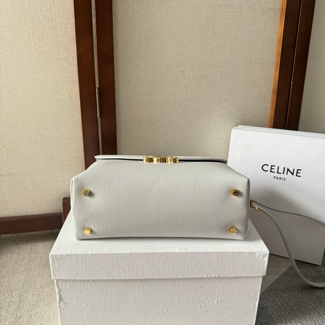 Celine Small Nino bag in Light Grey Supple Calfskin High