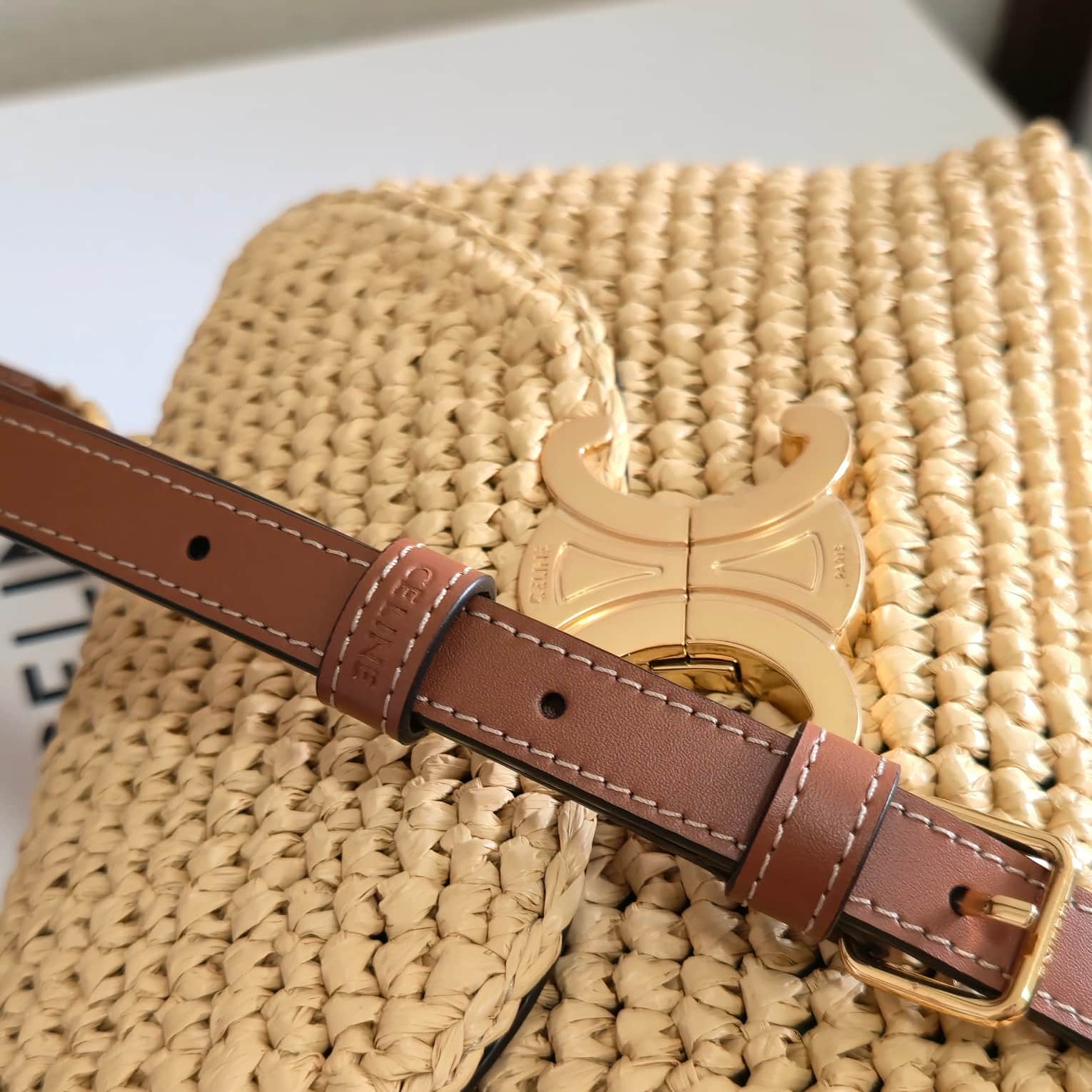 Celine Mini Teen Nino bag in Woven Raffia High