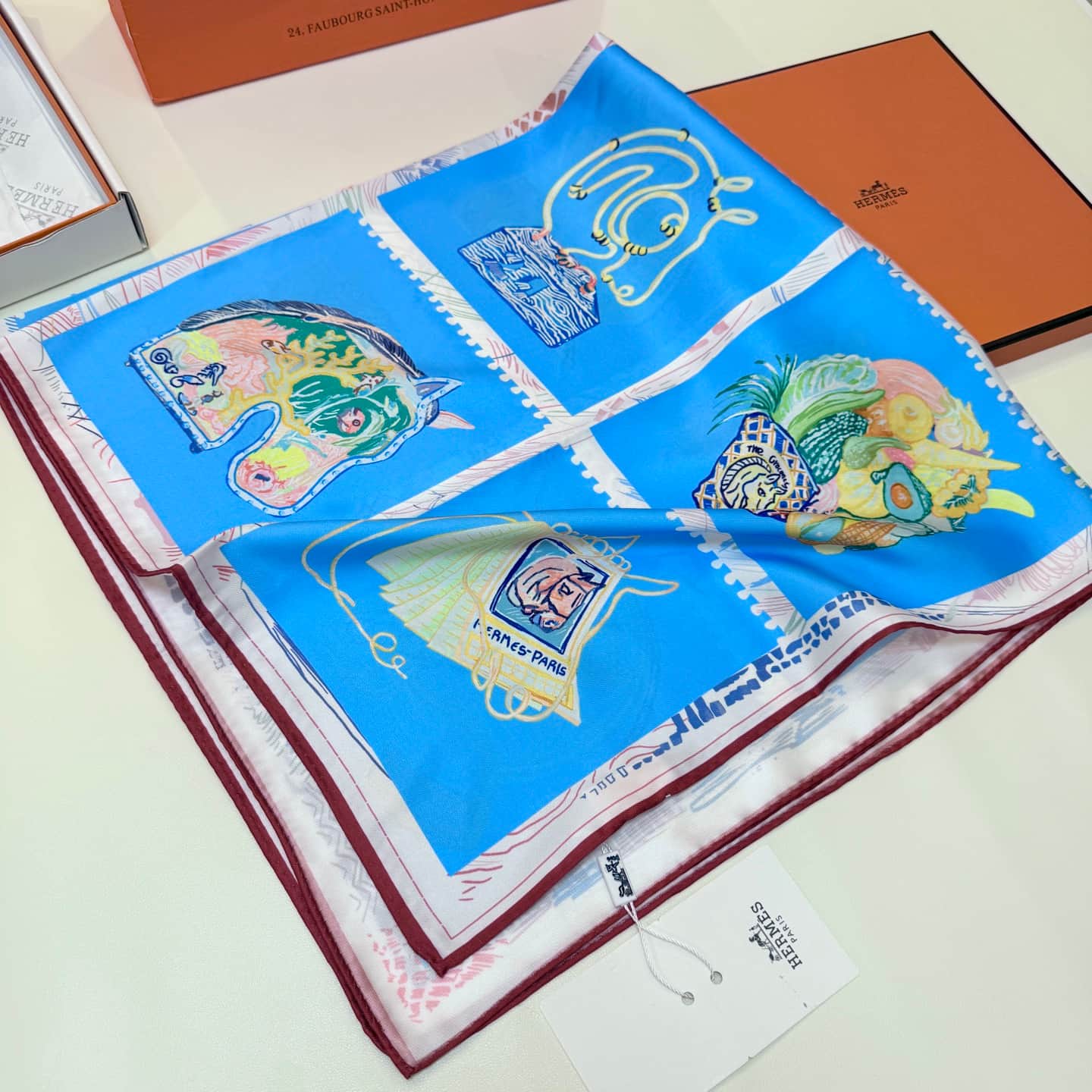 Hermes Chevaloscope Scarf 90