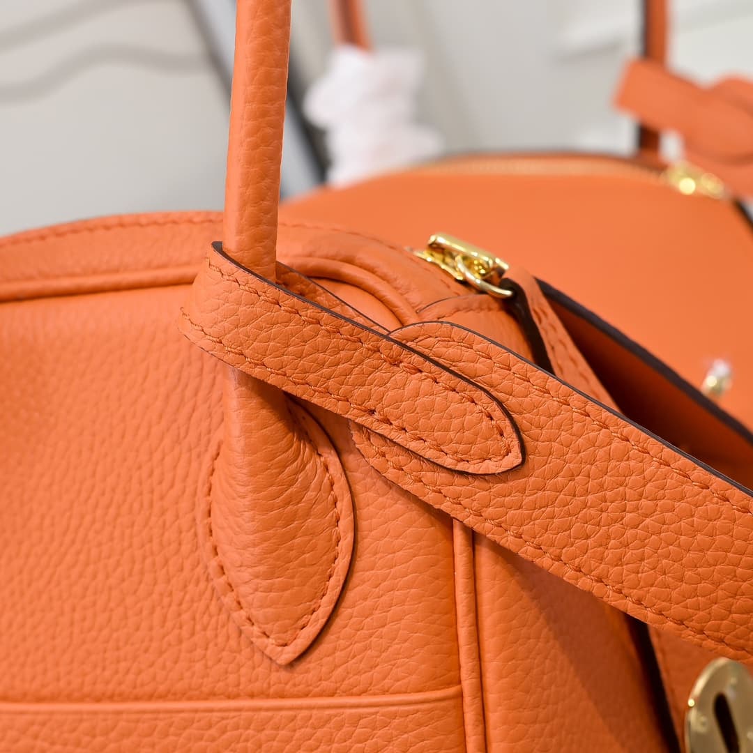 Hermes Lindy 19/26cm Bag Calfskin Leather High