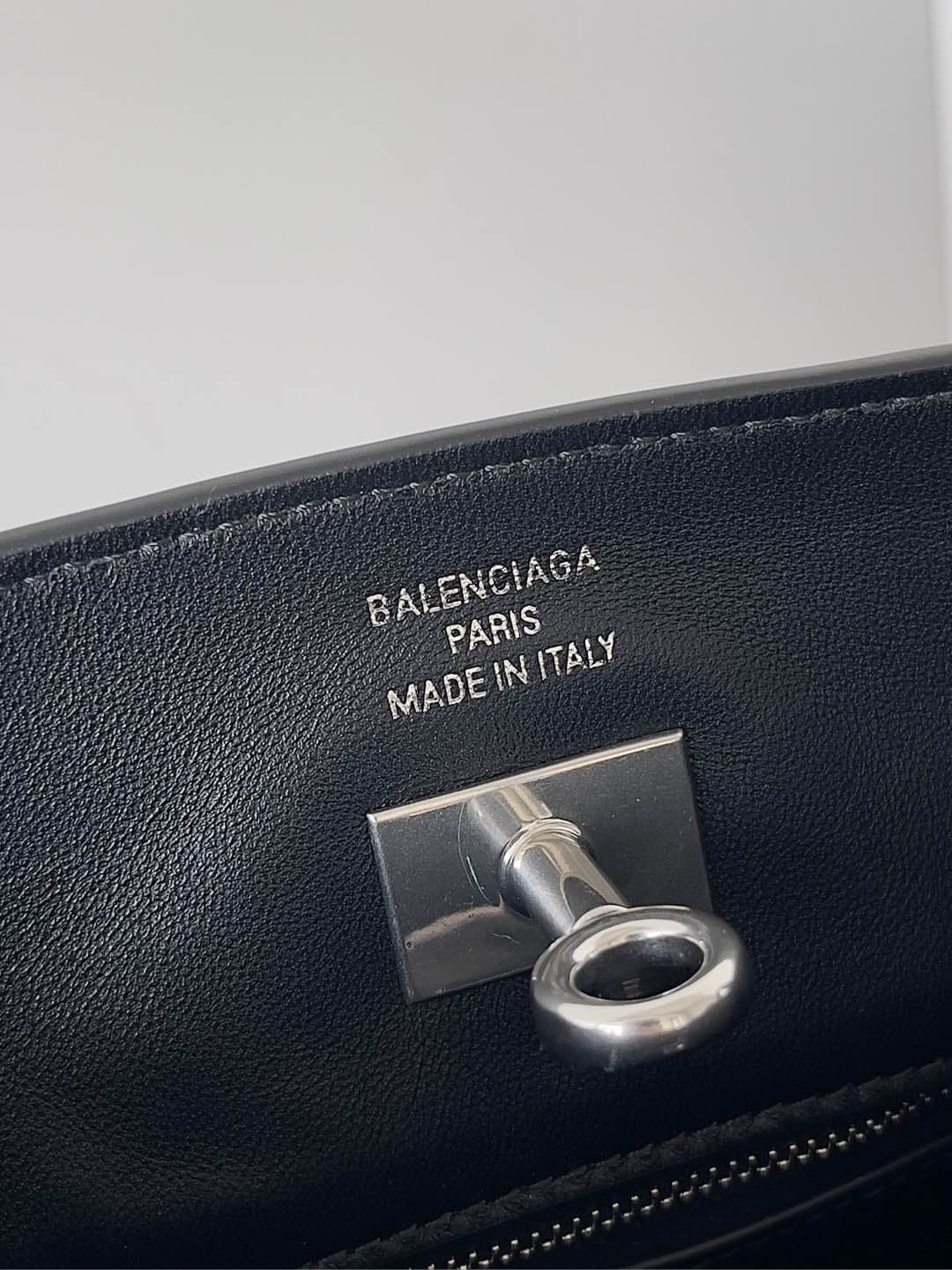 Balenciaga Smooth Calfskin Small Bel Air Hobo Bag in black High