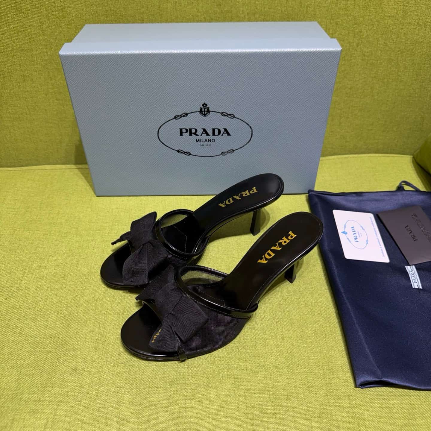 Prada Mesh fabric Sandal Shoes Women