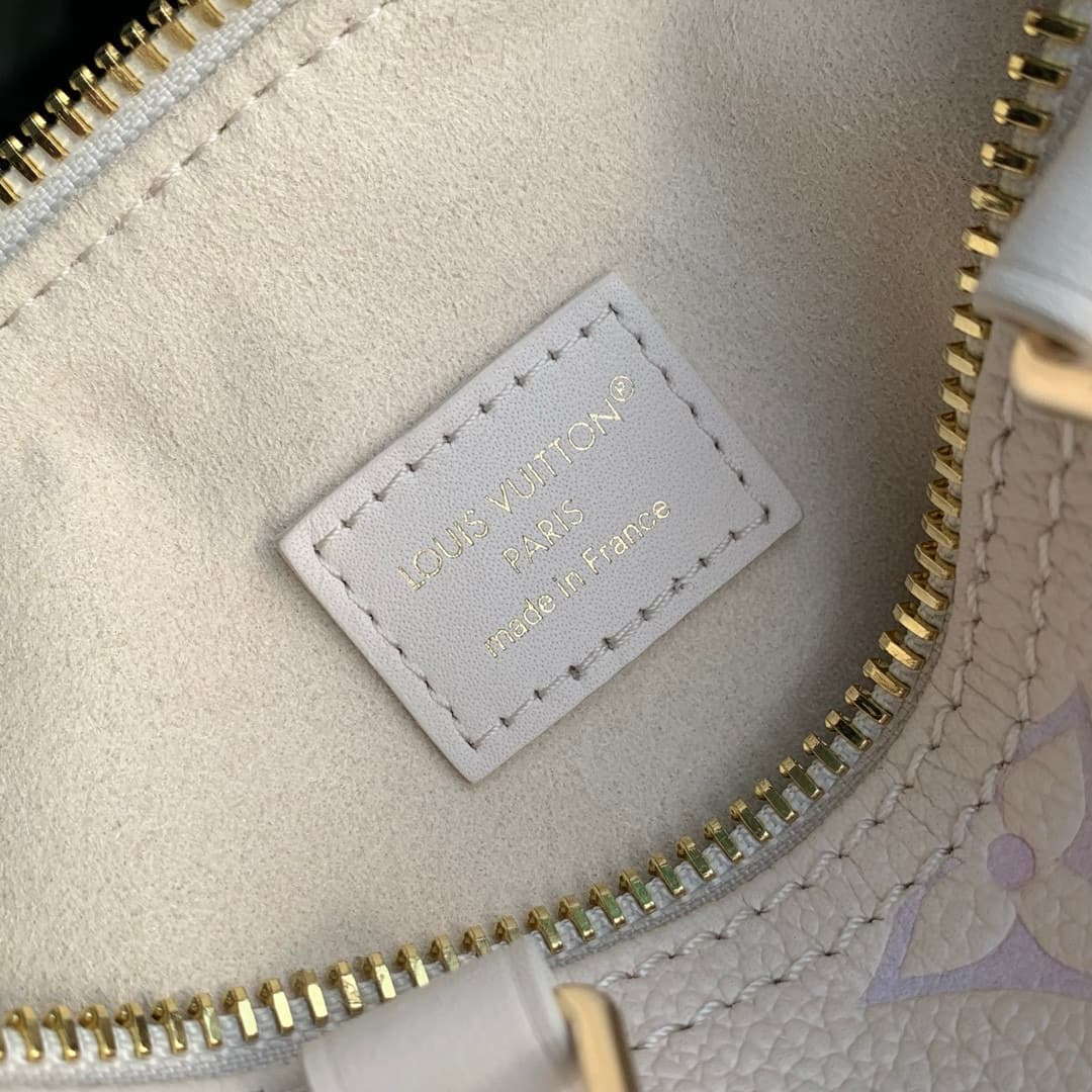 Louis Vuitton Nano Speedy Embossed grained cowhide leather M25591 Dream Beige High