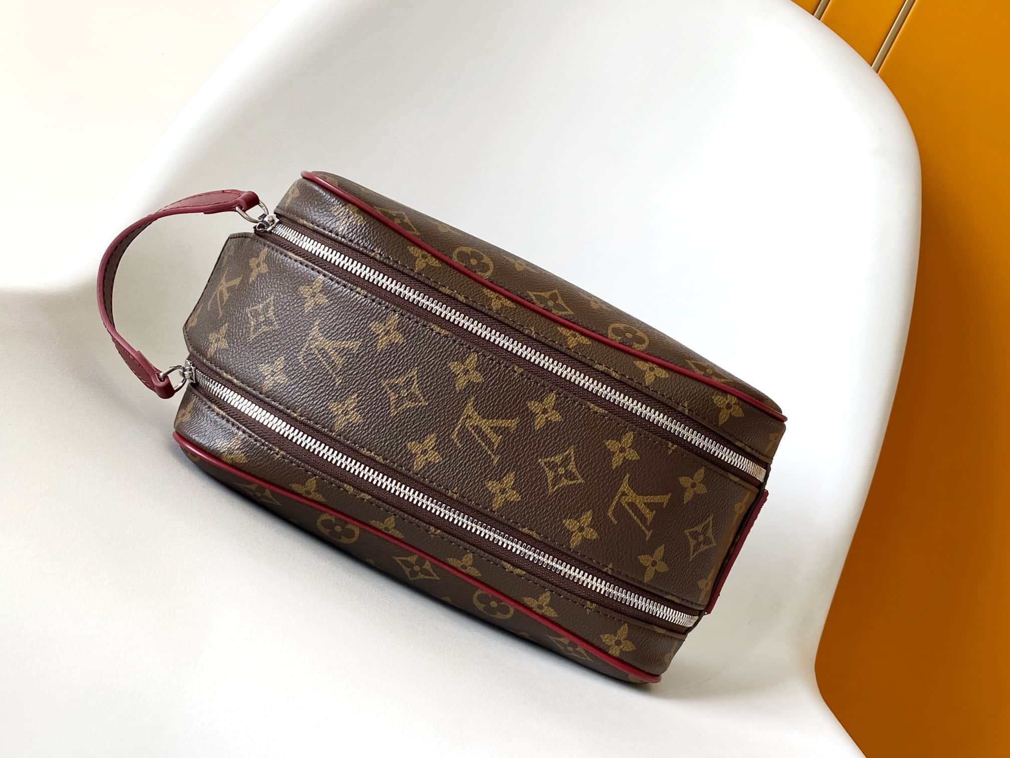 Louis Vuitton Dopp Kit Sari Red Monogram Macassar coated canvas M12640 High