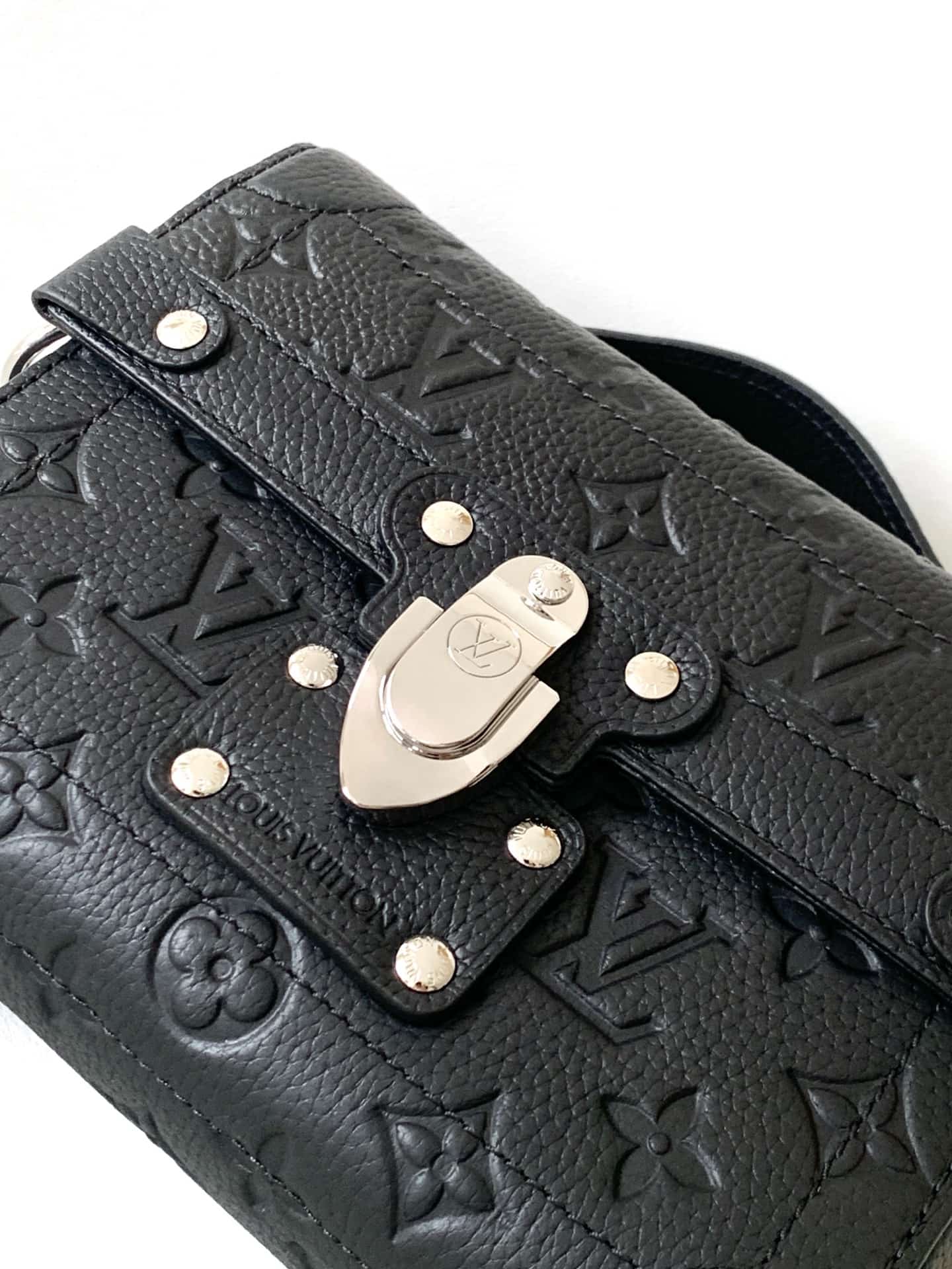 Louis Vuitton Soul Trunk Black Taurillon Monogram embossed cowhide leather M13871 High