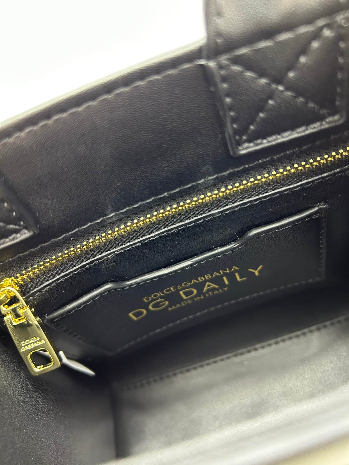 Dolce & Gabbana Mini DG Daily Tote Bag Black Calfskin High